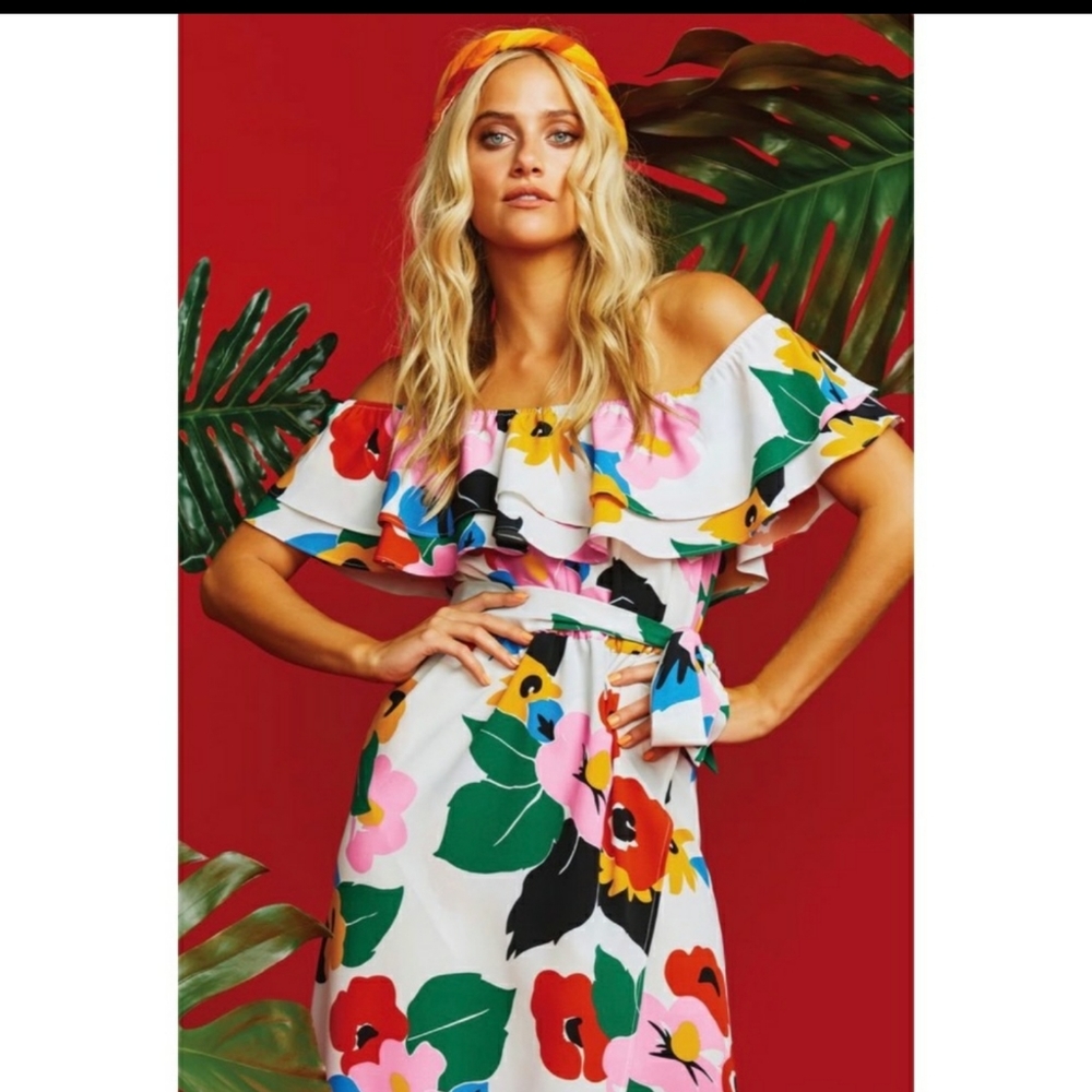 Show Me Your MuMu - Off The Shoulder Floral Print rosie Dress